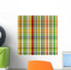Seamless Gingham Fabric Texture Wall Decal