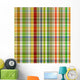 Seamless Gingham Fabric Texture Wall Decal