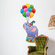 Circus Elephant With Balloons 1 Wall Decal
