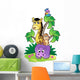 Various cute African animals 2 Wall Mural