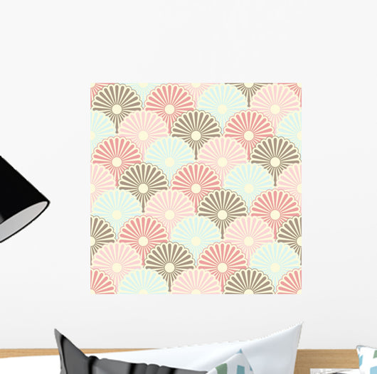 Seamless Japanese Vintage Pattern Wall Decal