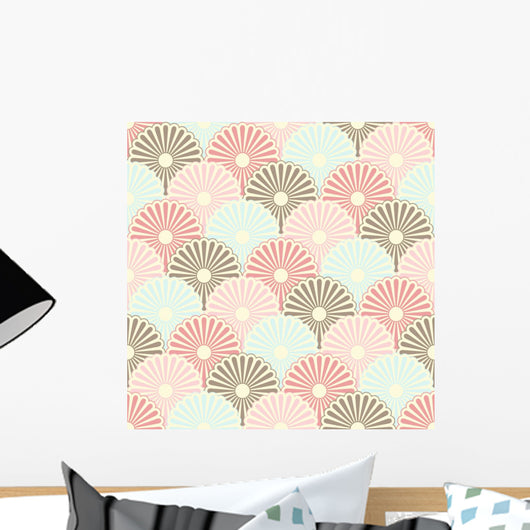 Seamless Japanese Vintage Pattern Wall Decal