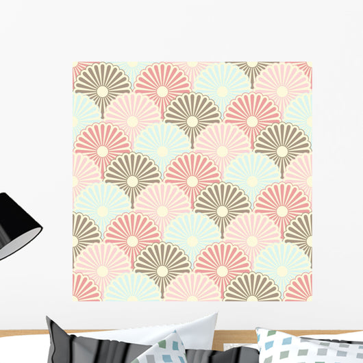 Seamless Japanese Vintage Pattern Wall Decal