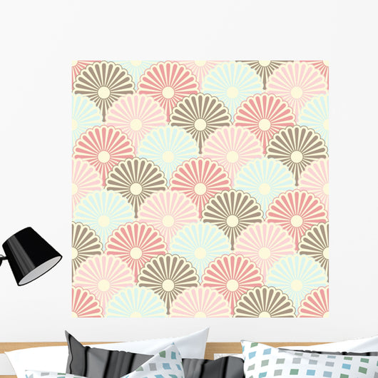 Seamless Japanese Vintage Pattern Wall Decal