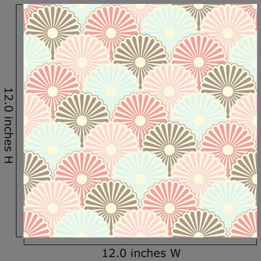 Seamless Japanese Vintage Pattern Wall Decal