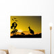 Kangaroo Sunset Horizion Wall Mural