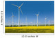Wind turbines in a rapeseed field Wall Mural