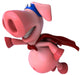 Super Pig Wall Decal