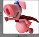 Super Pig Wall Decal