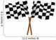 Finishing Checkered Flag Wall Decal