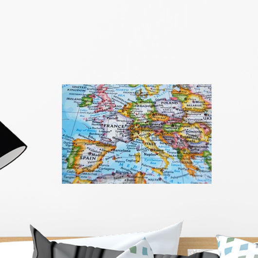 Map Wall Decal Design 2