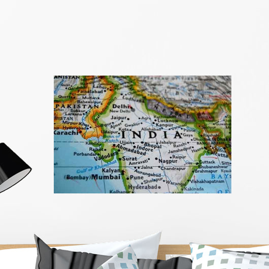 Map Wall Decal Design 1