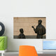 monument of sherlock holmes and dr.watson Wall Mural