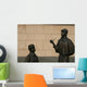 monument of sherlock holmes and dr.watson Wall Mural