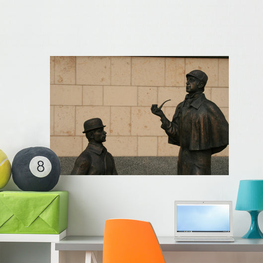 monument of sherlock holmes and dr.watson Wall Mural