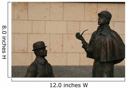 monument of sherlock holmes and dr.watson Wall Mural
