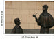 monument of sherlock holmes and dr.watson Wall Mural