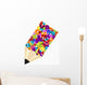 Abstract background with colorful pencil Wall Decal