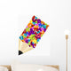 Abstract background with colorful pencil Wall Decal