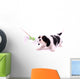 Cavalier puppy pulls on toys Wall Decal