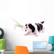 Cavalier puppy pulls on toys Wall Decal
