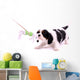 Cavalier puppy pulls on toys Wall Decal