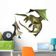 Saint George Battling Dragon Wall Decal