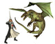 Saint George Battling Dragon Wall Decal