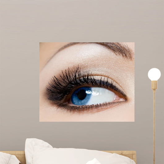 Close-up Beautiful Womanish Eye Wall Mural