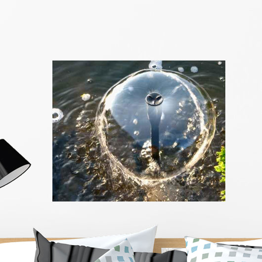 Gartenteich Wasserspiel Wall Decal
