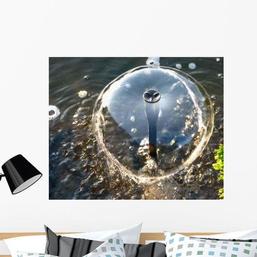 Gartenteich Wasserspiel Wall Decal