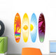 Tropical Surf Boards Wall Decal