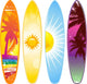 Tropical Surf Boards Wall Decal