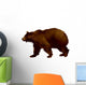 Brown Bear in Vector Wall Decal