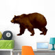 Brown Bear in Vector Wall Decal