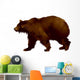 Brown Bear in Vector Wall Decal