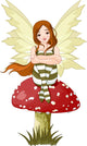 Young Forest Fairy Wall Decal