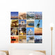 Collage Travel Around the World Wall Mural