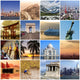 Collage Travel Around the World Wall Mural