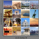 Collage Travel Around the World Wall Mural