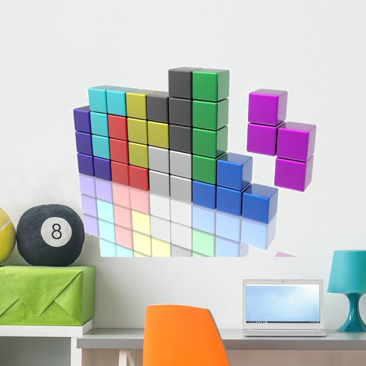 Tetris Game Wall Decal
