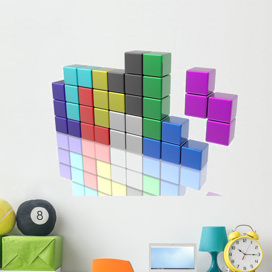 Tetris Game Wall Decal