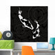 A pair of coi fish Wall Mural