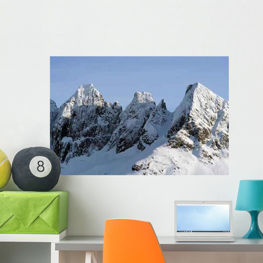 Snowy Mountains Afternoon Light Wall Decal