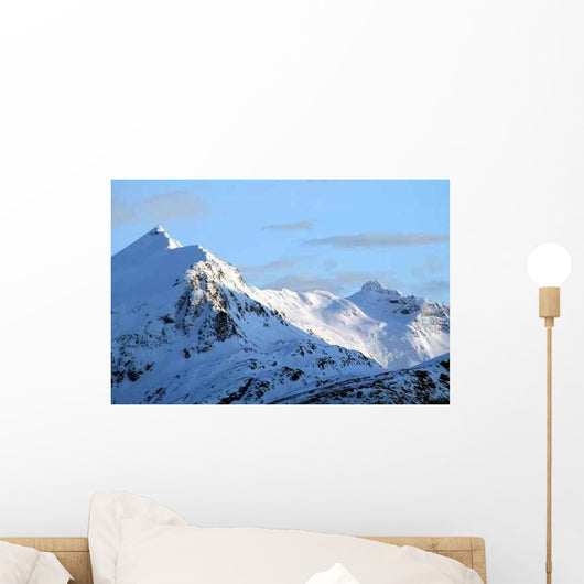 Snow Covered Mountains Evening Wall Decal