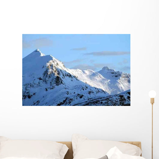 Snow Covered Mountains Evening Wall Decal