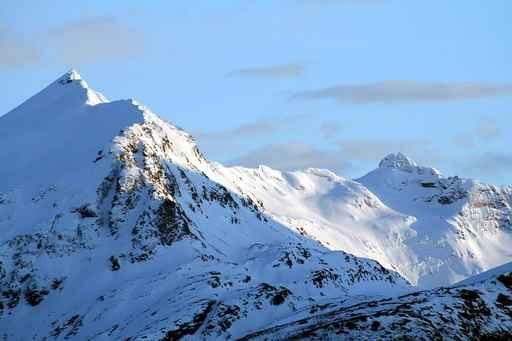 Snow Covered Mountains Evening Wall Decal