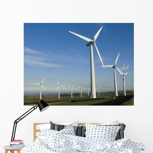 wind turbines Wall Mural