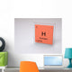 Hydrogen chemical element of the periodic table with symbol H Wall Decal