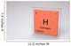 Hydrogen chemical element of the periodic table with symbol H Wall Decal